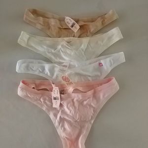 Victoria's Secret Thong Panties, 4 pair
